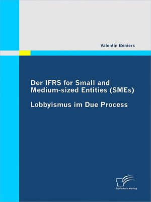 cover image of Der IFRS for Small and Medium-sized Entities (SMEs)